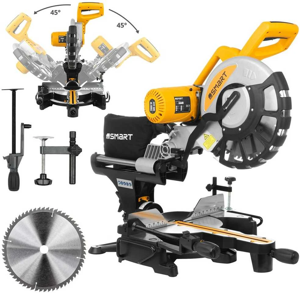 2000 W kampinis pjūklas, 305 mm, „smart365“ lazeris