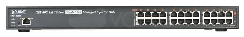 Šakotuvas Planet 12-Port Gigabit IEEE 802.3at PoE+ Managed Injector Hub (360 vatų)