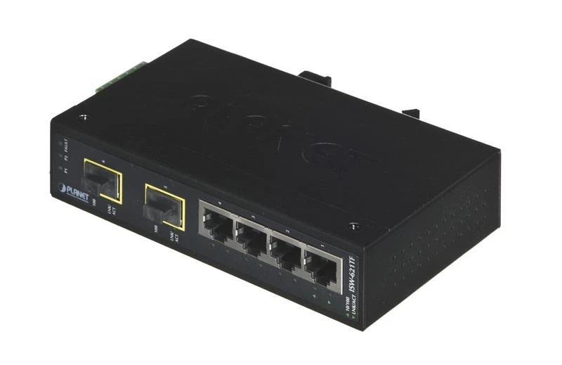 Šakotuvas PLANET ISW-621TF tinklo komutatorius Ne-valdomas L2 Fast Ethernet (10/100) Mėlyna