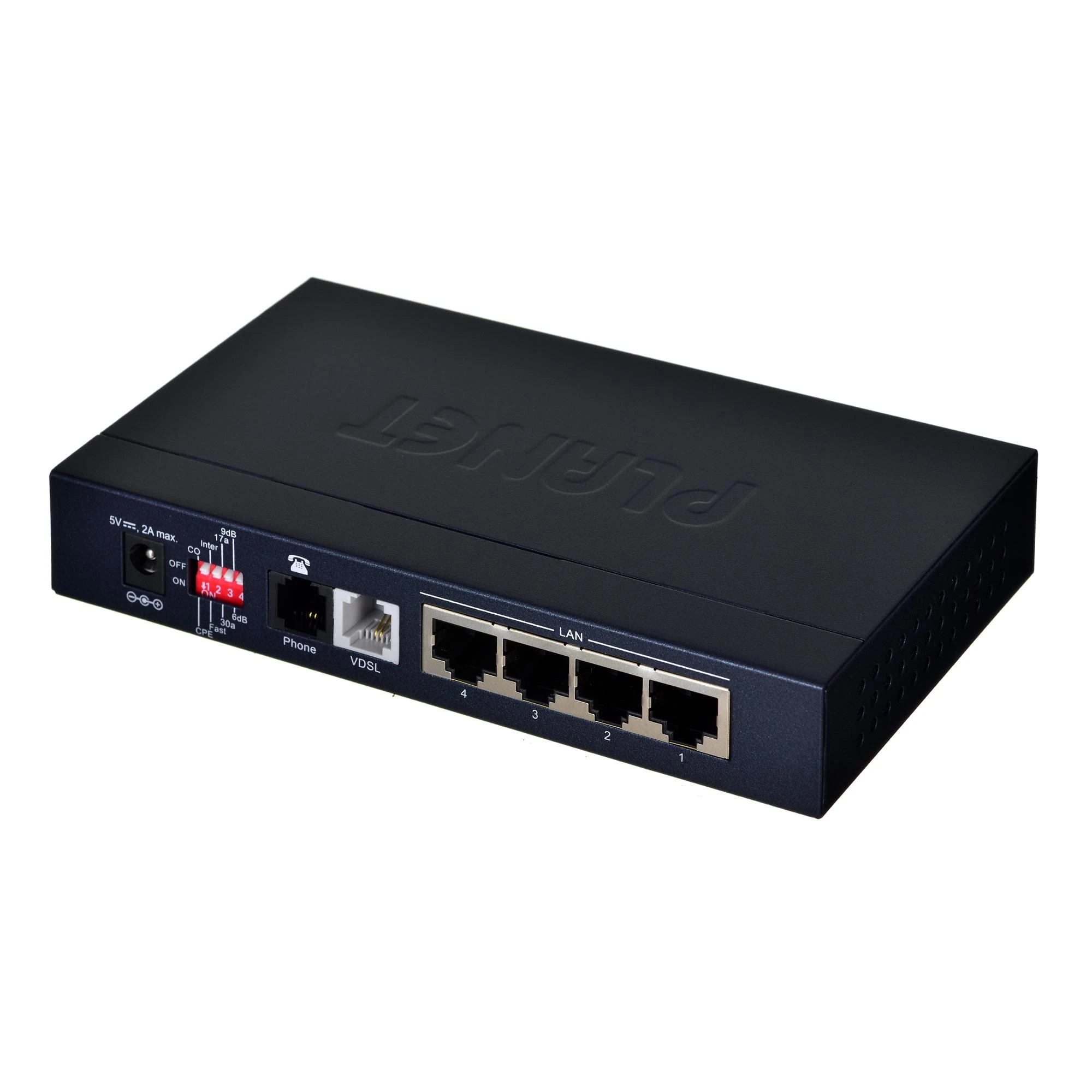Planet VC-234 tinklo jungiklis Valdomas Fast Ethernet (10/100) Juodas 1U
