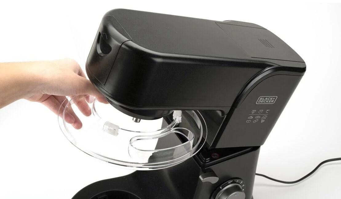 Virtuvinis kombainas Black & Decker Juodas & Decker | Kitchen Machine | ES9130080B | 1000 W | Greičių skaičius 8 | Bowl capacity 5.2 L | Juodas