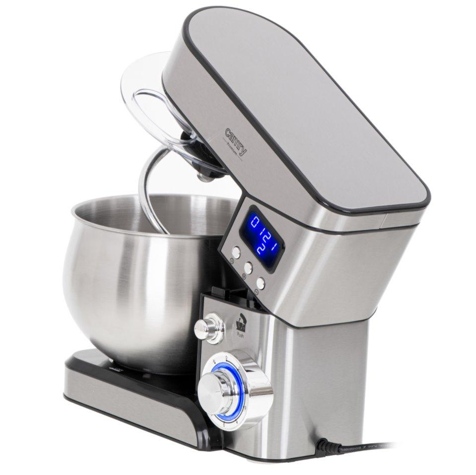 Plakiklis Camry | Planetary virtuvinis kombainas | CR 4223 | 2000 W | Greičių skaičius 6 | Bowl capacity 5 L | Sidabrinis
