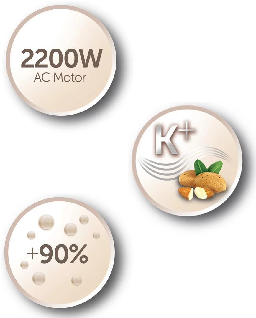Plaukų džiovintuvas REMINGTON Keratin Protect AC 8002 (2200W, smėlio spalvos)