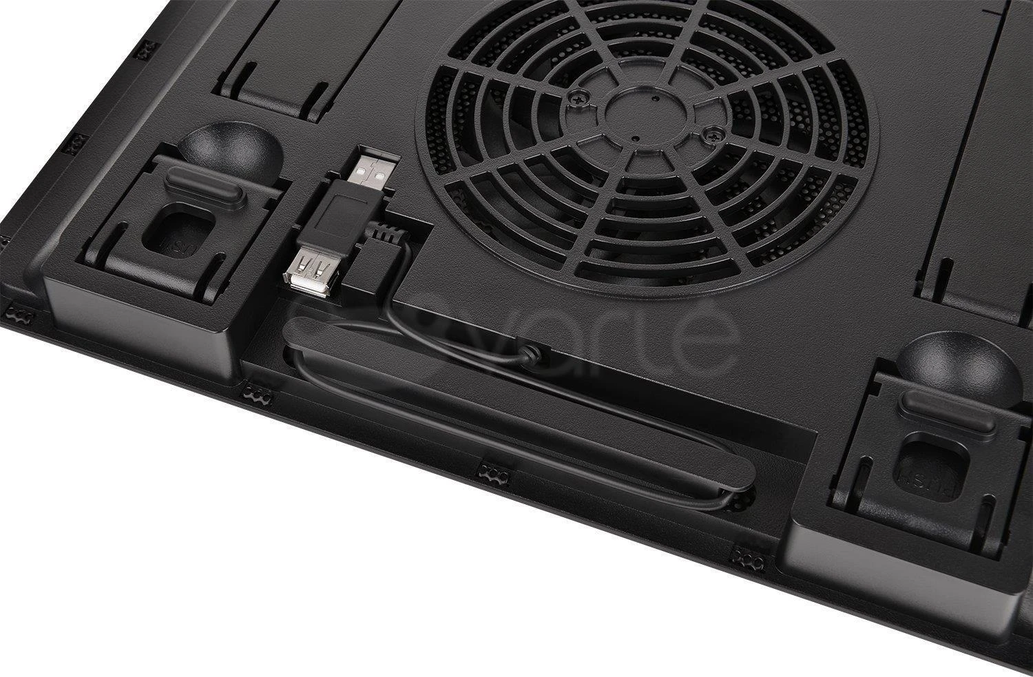 Thermaltake Massive A23 nešiojamojo kompiuterio aušinimo padas 40,6 cm (16") Juodas