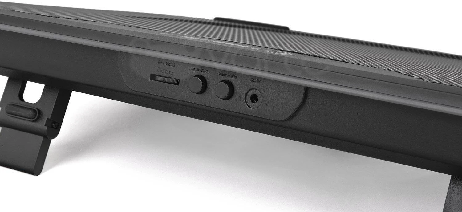 Kilimėlio aušinimas po nešiojamuoju kompiuteriu Thermaltake Massive 20 RGB CL-N014-PL20SW-A (19 colių, 1 ventiliatorius)