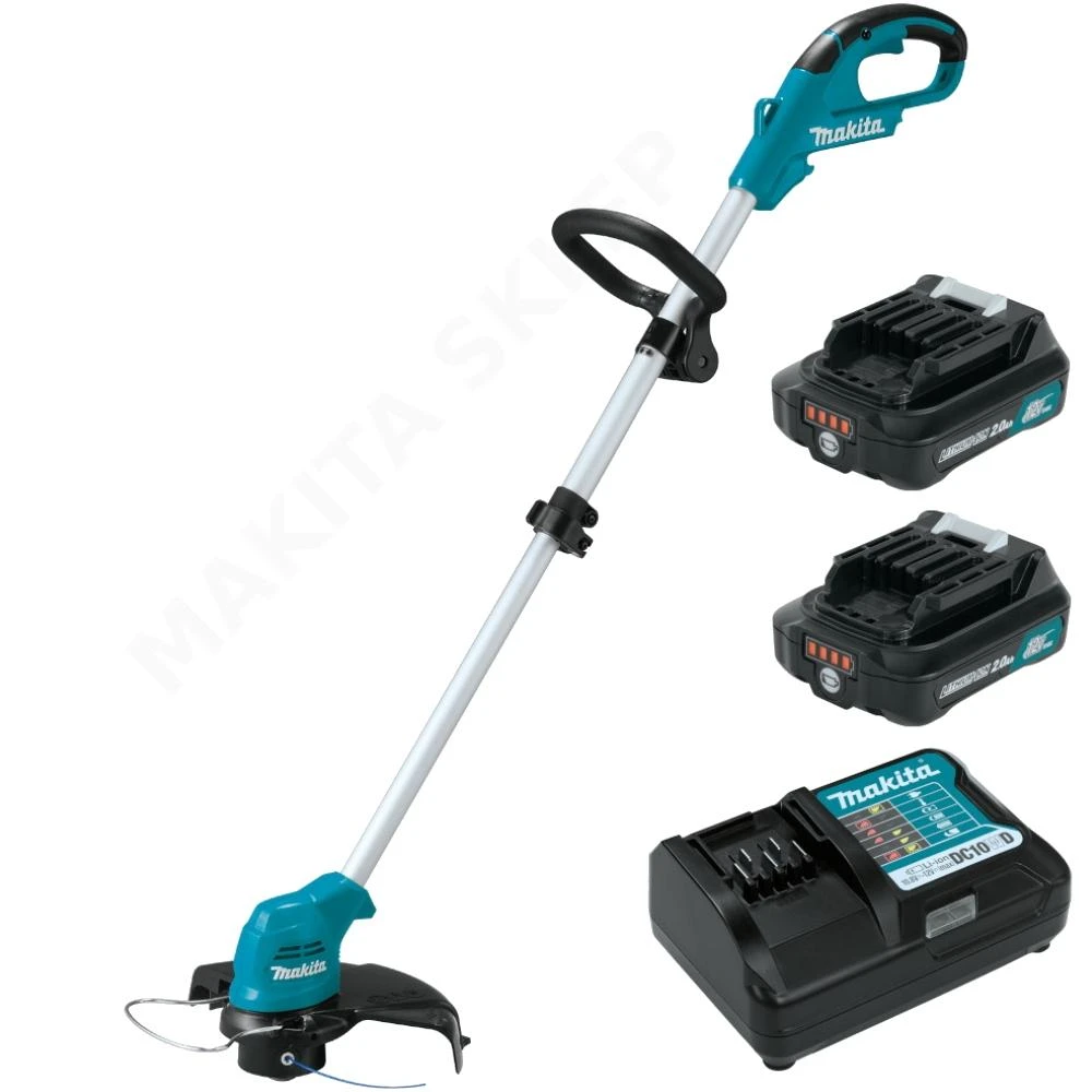 Makita UR100DWAE Akumuliatorinė žoliapjovė/trimeris, 10,8V, 2x2,0Ah Li-ion CLX, 230mm, 2,3kg