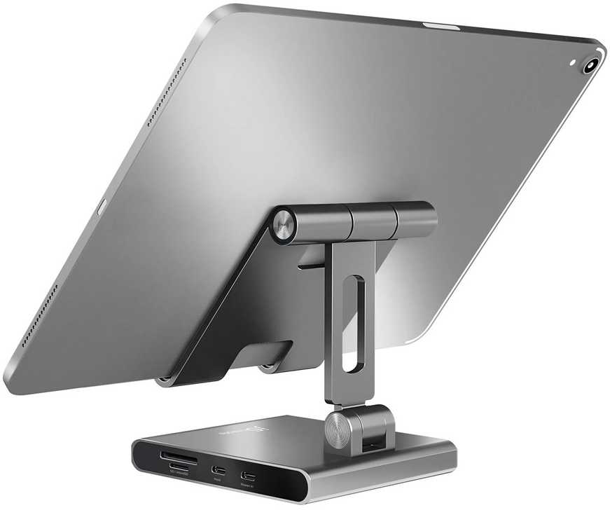 „J5create“ – daugiakampis stovas su prijungimo stotele, skirtas „iPad Pro“