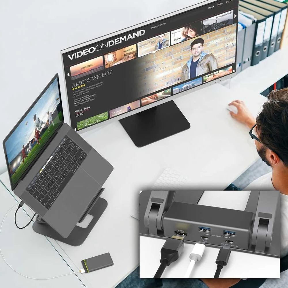 J5create – daugiakampis 4K prijungimo stovas