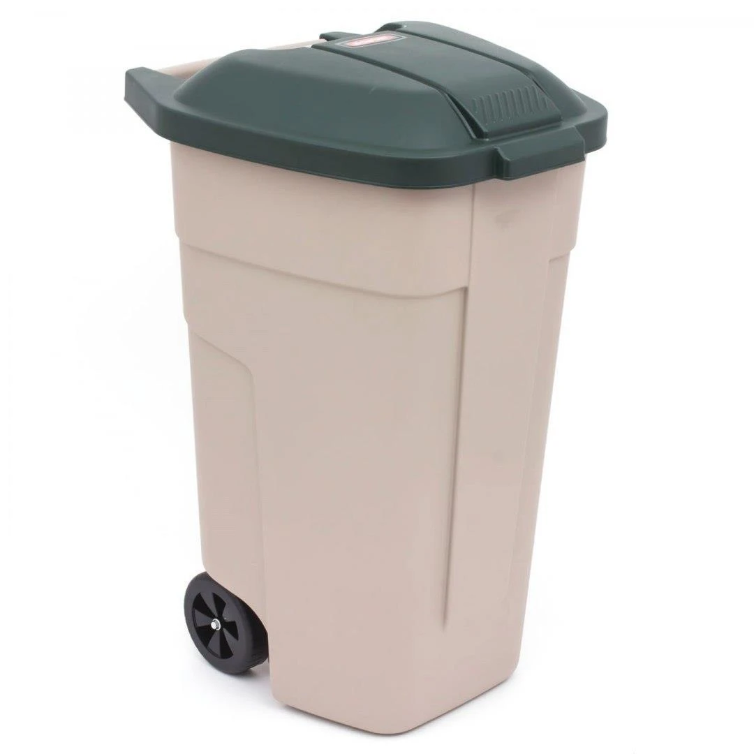 Keter CURVER WASTE BIN 110L BEIGE/Žalias