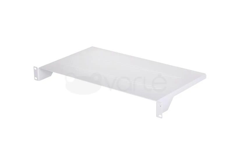 Triton 19" 1U perforuota lentyna, D250mm, maks. 20kg, šviesiai pilka