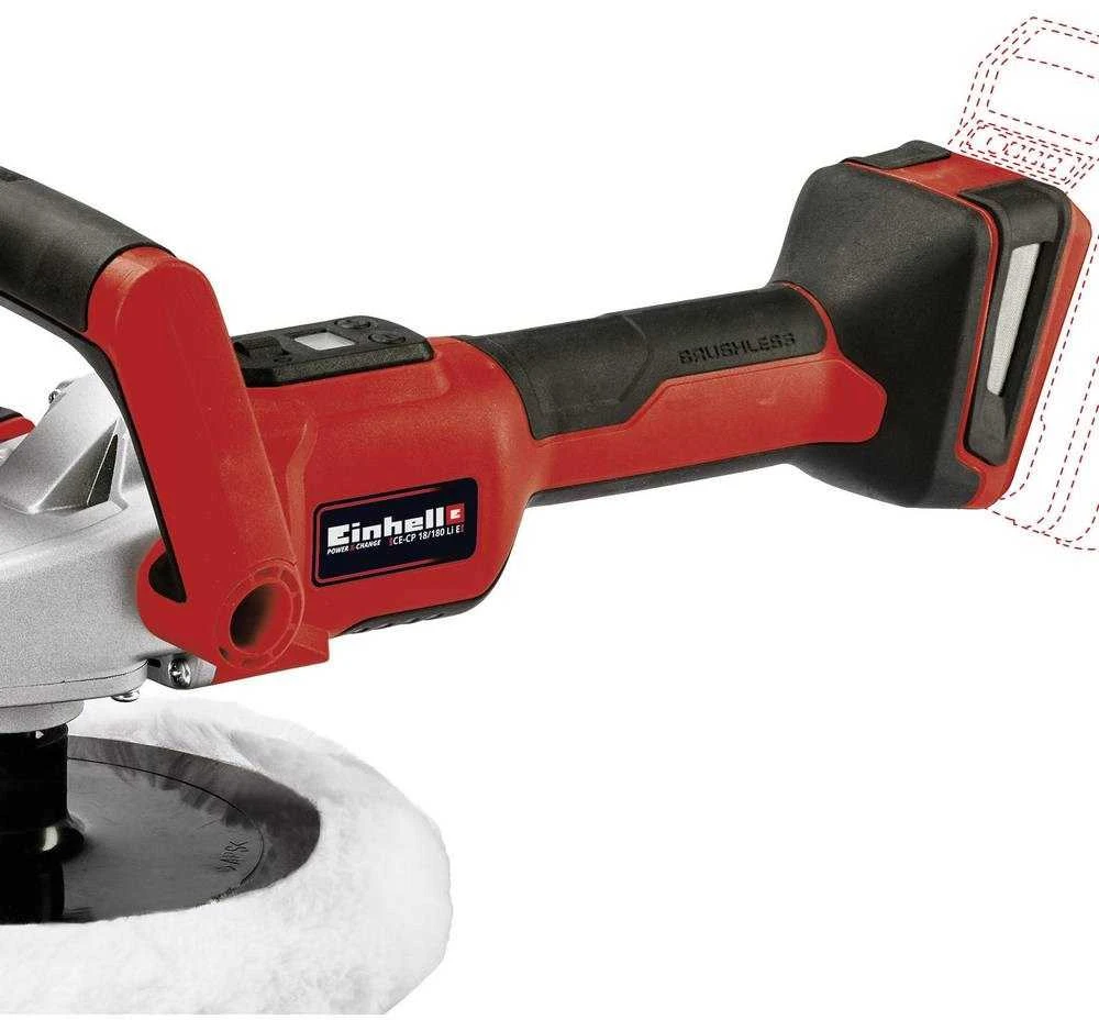 Einhell Rotorinis poliruoklis CE-CP 18/180 Li E-be akumuliatoriaus ir kroviklio 18 V