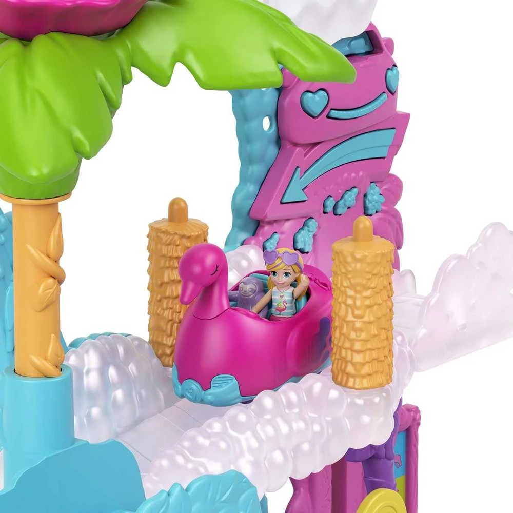 Polly Pocket Mattel Flamingo plovyklos figūrėlių rinkinys HHJ05