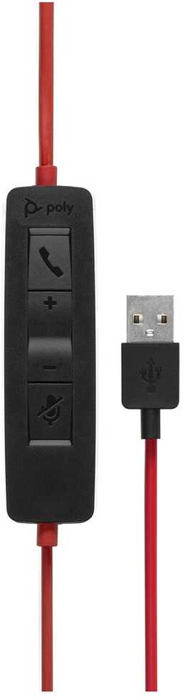 Ausinės Hewlett Packard (HP) Plantronics POLY Blackwire 3320 BW3320 USB-A