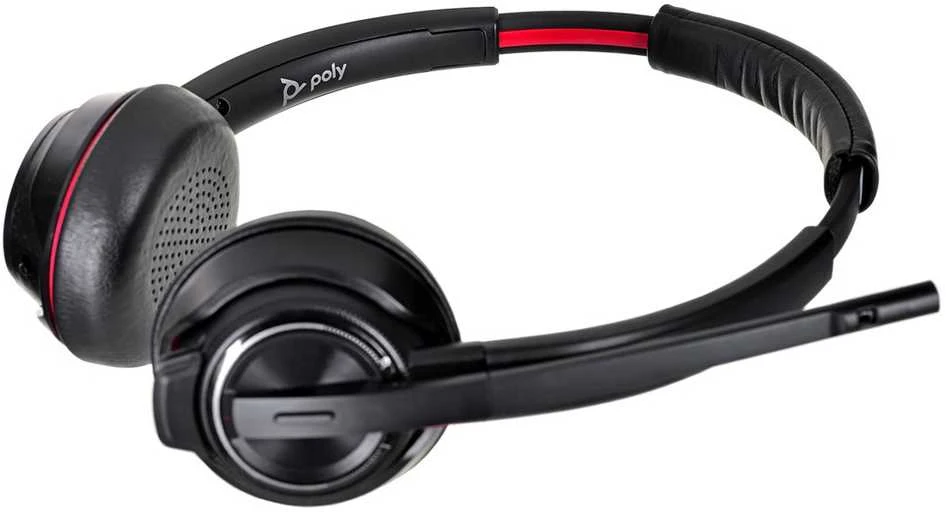 Poly Plantronics Savi 8220 UC-M ausinės, stereo, belaidė, DECT, įskaitant USB raktą, optimizuotas vieningas ryšys