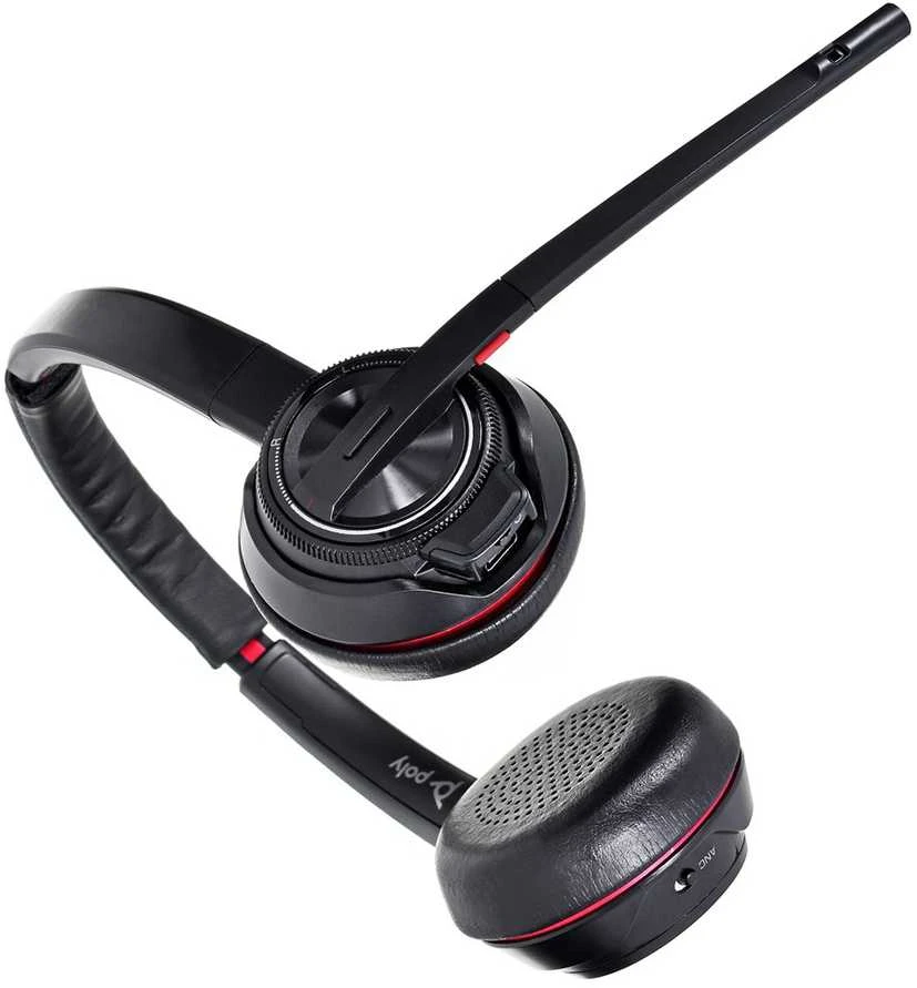 Ausinės Poly Savi 8220 UC USB-A Stereo, DECT, įskaitant USB Dongle su ANS PC