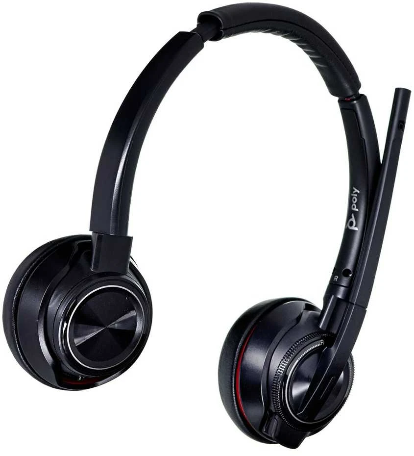 Ausinės Poly Savi 8220 UC USB-A Stereo, DECT, įskaitant USB Dongle su ANS PC