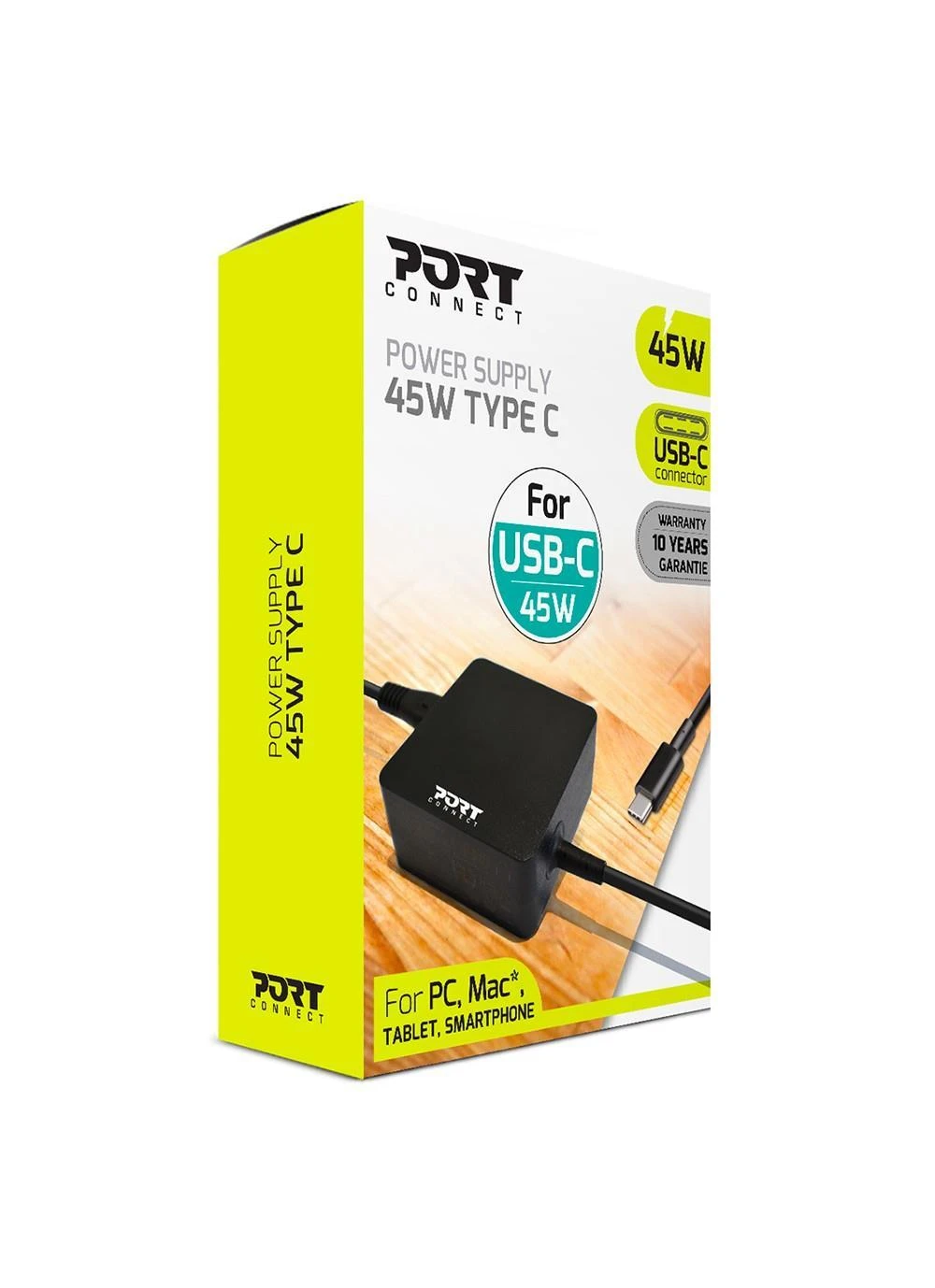 Port Designs Prievadų dizainas Prievadas Prijunkite USB-C 45 W