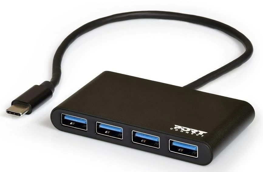 Port Designs USB šakotuvas PORT, 4 jungtys, TYPE C