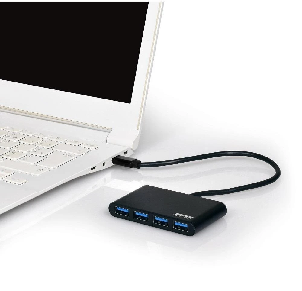 Port Designs USB šakotuvas PORT, 4 jungtys, TYPE C