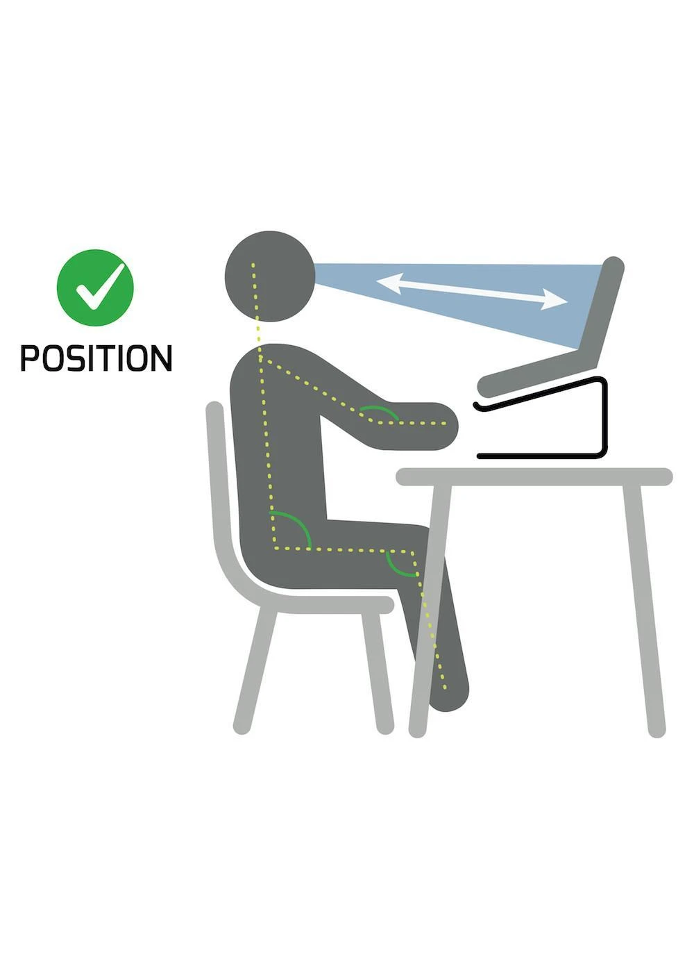 PORT DESIGNS | Ergonomic Notebook stand | 901103 | Notebook Stand | Juodas