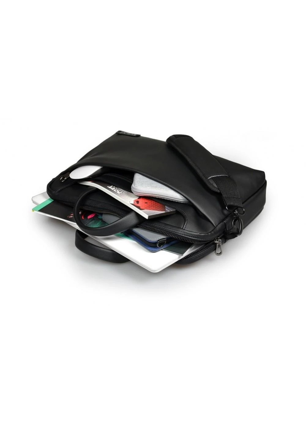 PORT DESIGNS | Zurich | Tinka iki 15.6 " | Messenger - Briefcase | Shoulder strap | Juodas