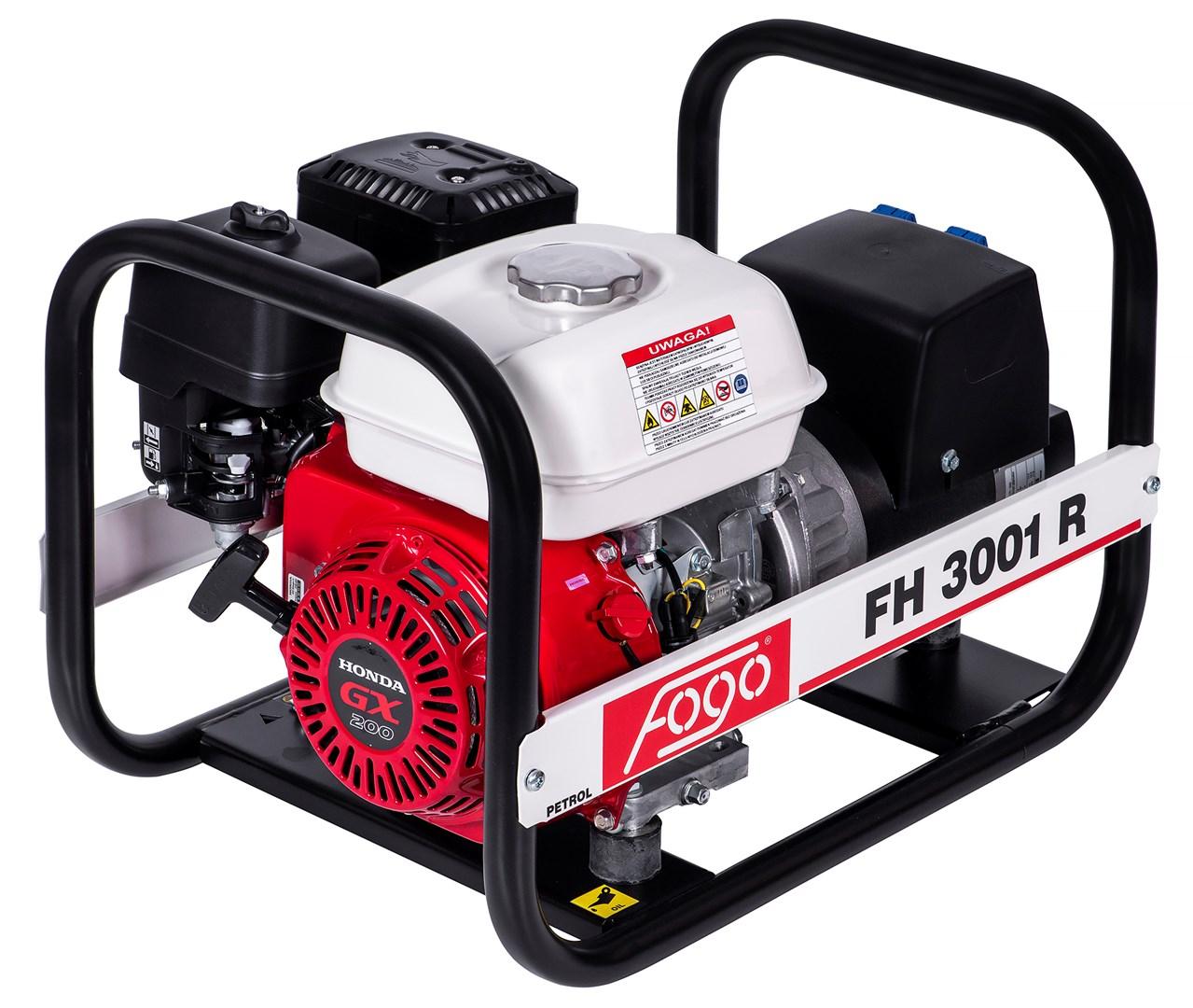 FOGO GENERATOR PRZENOŚNY FH 3001 R 2,7KW/230V, STABILIZACJA NAPIĘCIA, SILNIK HONDA