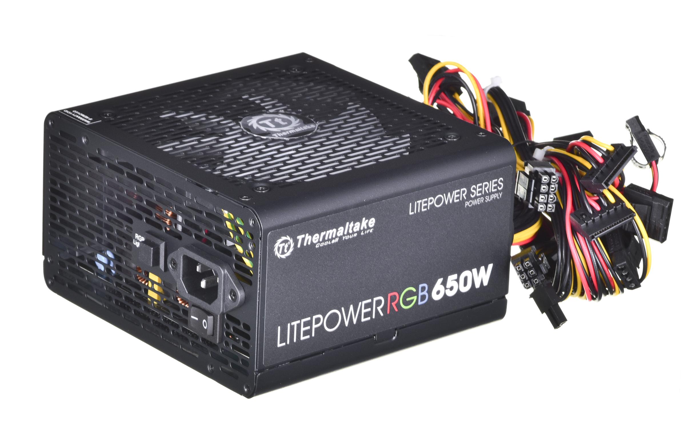 Maitinimo šaltinis Thermaltake Litepower RGB PS-LTP-0650NHSANE-1 (650 W, aktyvus, 120 mm)