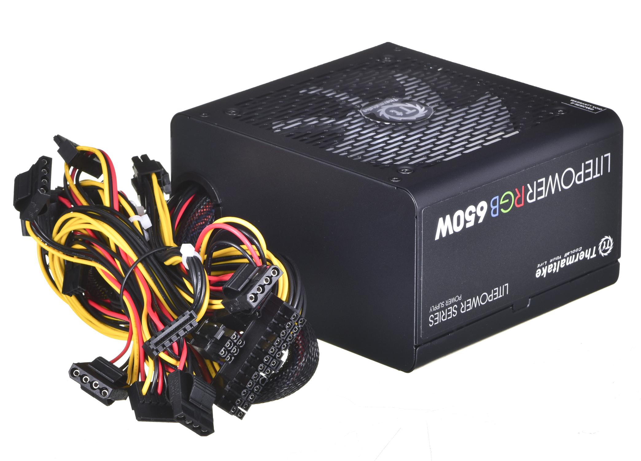 Maitinimo šaltinis Thermaltake Litepower RGB PS-LTP-0650NHSANE-1 (650 W, aktyvus, 120 mm)