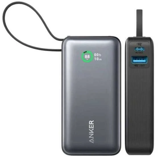 Anker 545 Nano Power Bank | A1259G11 | 10000 mAh | Juodas