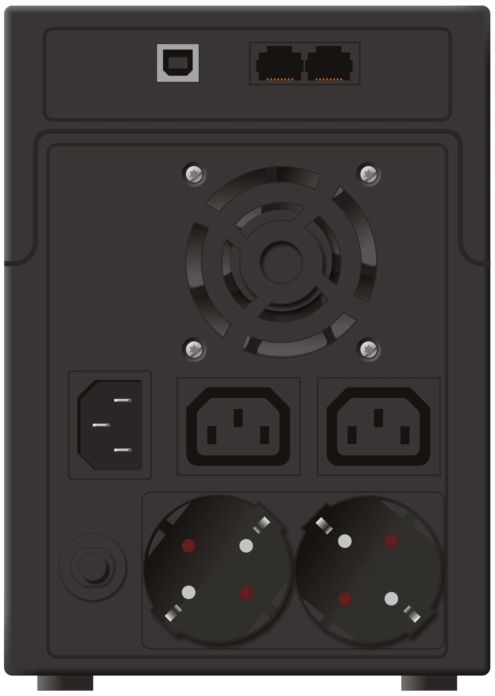 POWERWALK VI 2200 SH Power Walker UPS Line-Interactive 2200VA 2x SCHUKO, 2x IEC C13, RJ11/RJ45, USB