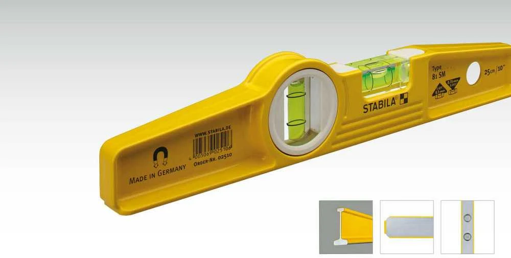 Gulsčiukas su magnetu STABILA 25cm 81SM