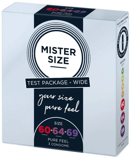 MISTER SIZE Bandomasis paketas Platus 3 vnt. Sklandus