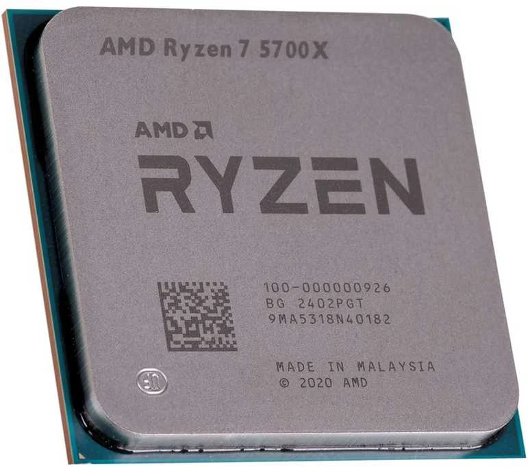 Procesorius AMD Ryzen 7 5700X, 3.4 GHz, 32 MB L3, be dėžutės
