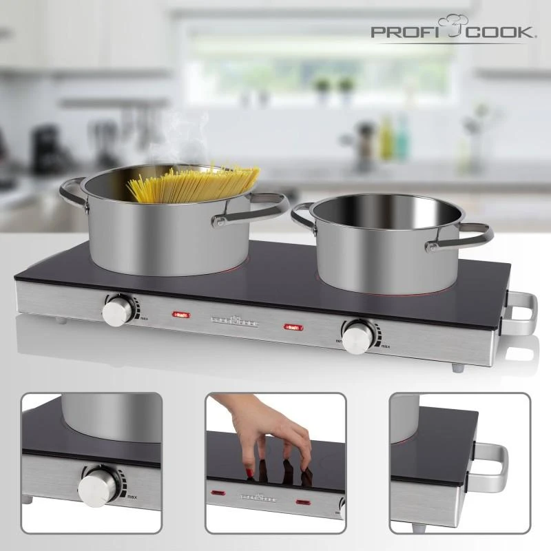 Profi Cook Proficook elektrinė viryklė PC-DKP 1211 2 degiklių 2800W