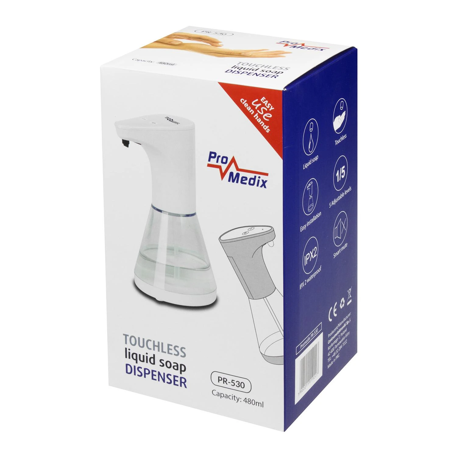 Automatinis Dozatorius - Promedix Pr-530, 480ml