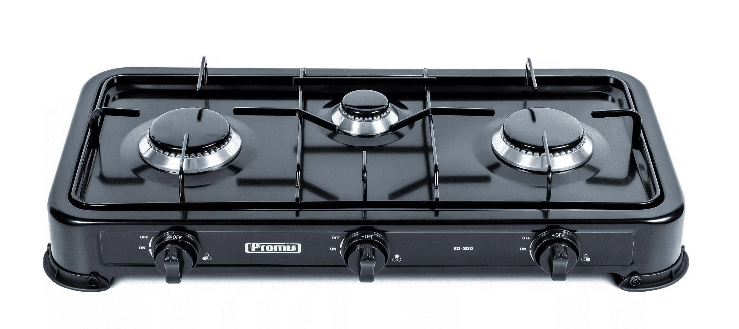 Promis KG300C 3-burner gas cooker, juodas