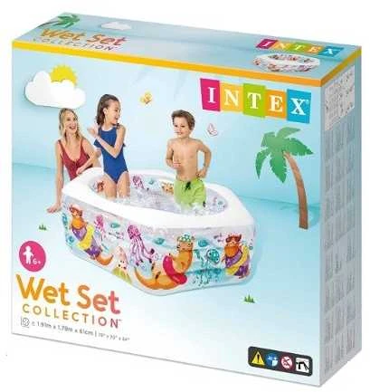 Baseinas pripučiamas INTEX Happy Otter Pool 191x178x61cm