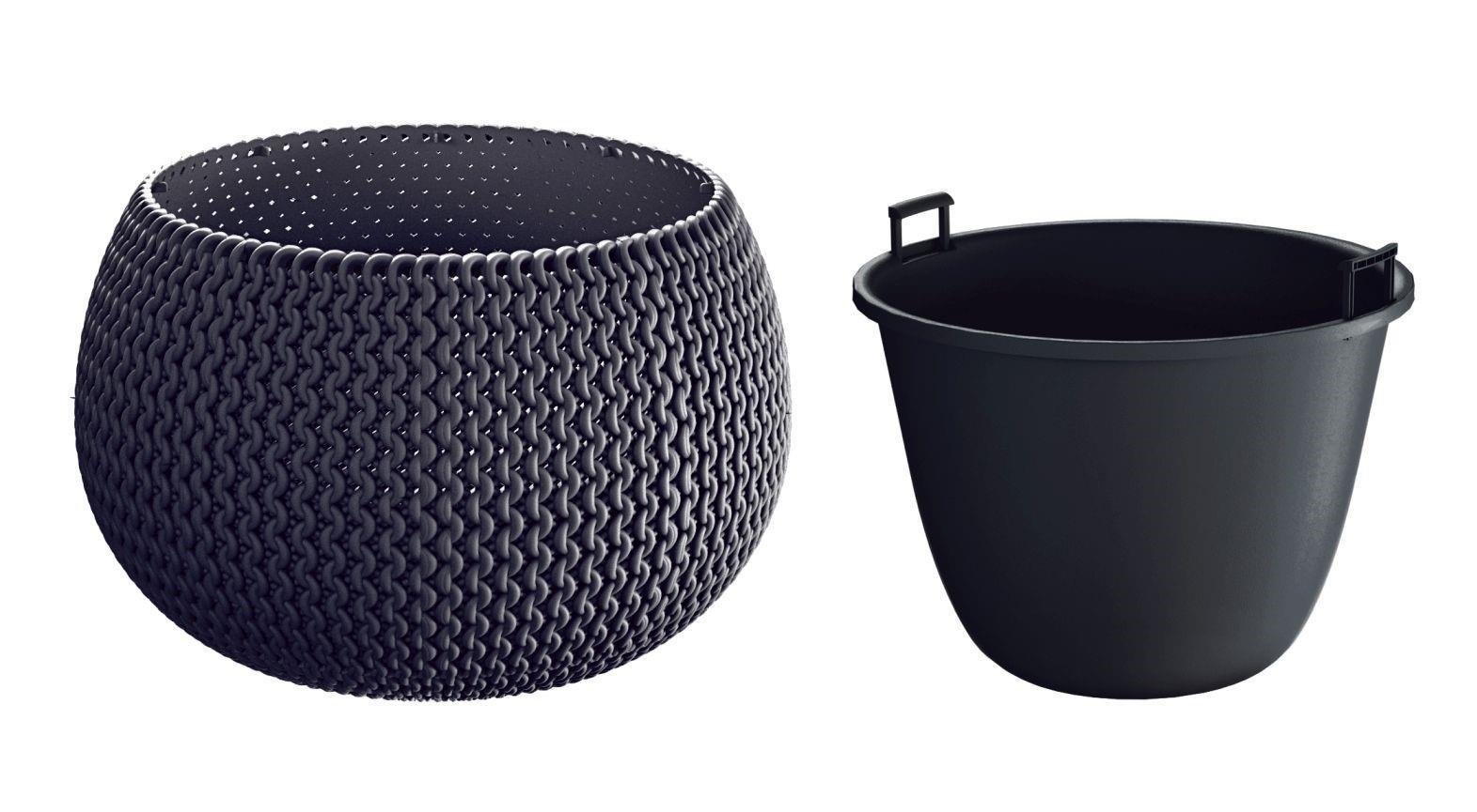 Prosperplast Gėlių vazonas, antracito spalvos, DKSP370-S433