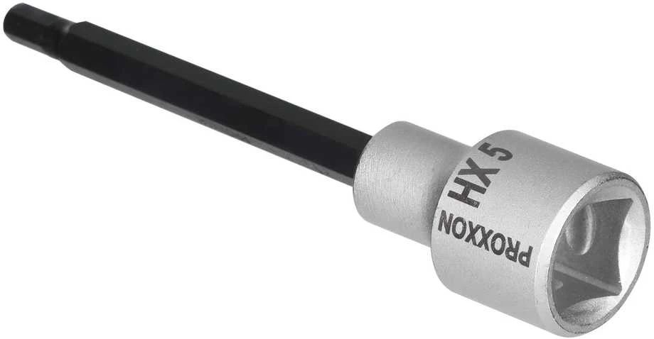 Galvučių rinkinys 1/4"+1/2" HEX 18 dalių PROXXON