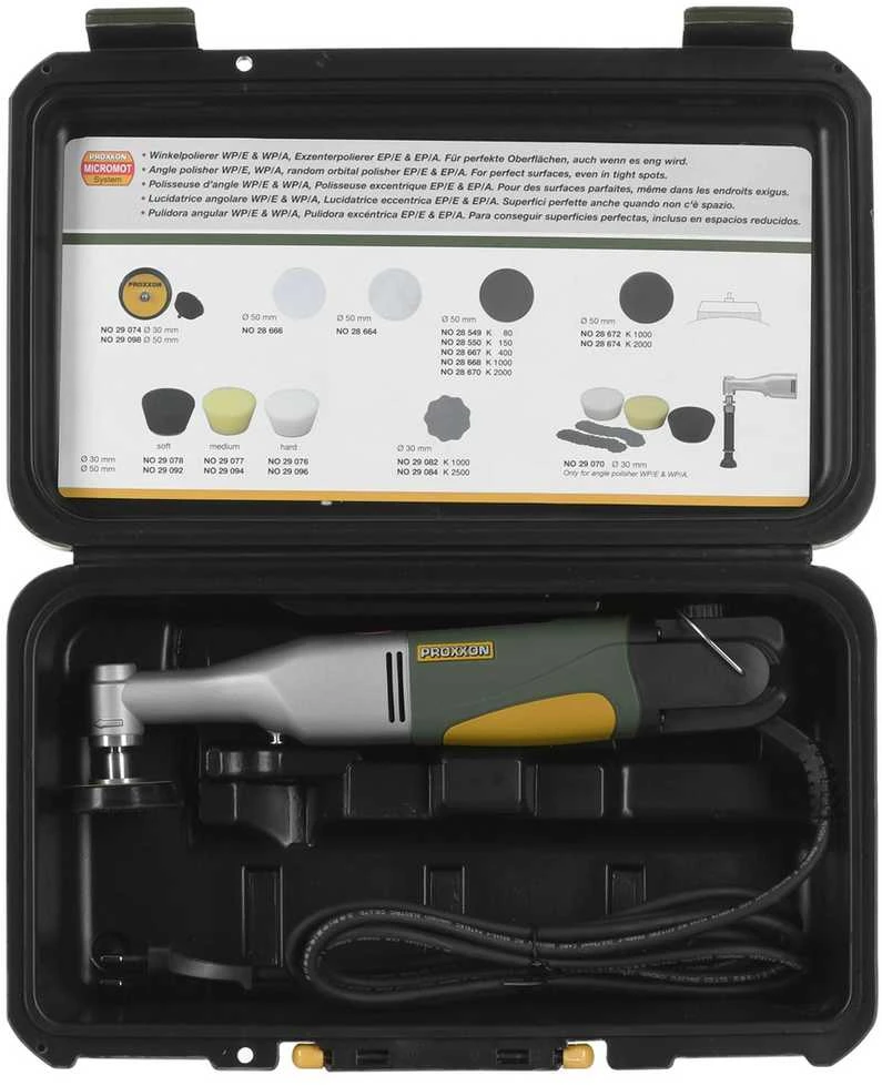 Kampinis poliruoklis PROXXON WP/E 230V