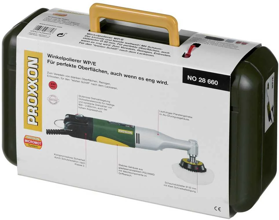 Kampinis poliruoklis PROXXON WP/E 230V