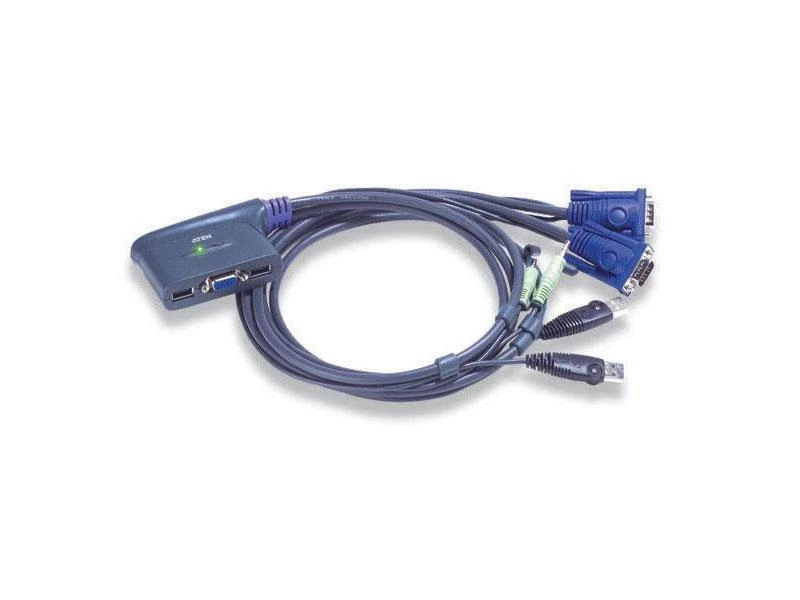 Aten 2 prievadų USB VGA / garso kabelio KVM jungiklis (1,8 m)