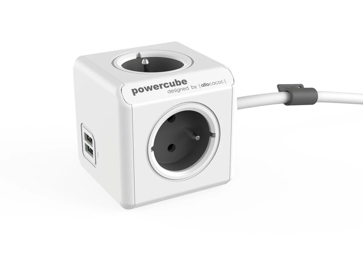 Orno Allocacoc PowerCube Extended USB E(FR) – 3m – 3 m – 4 kintamosios srovės lizdas (-ai) – E tipas – CE – KEMA – RoHS – 16 A – 230 V