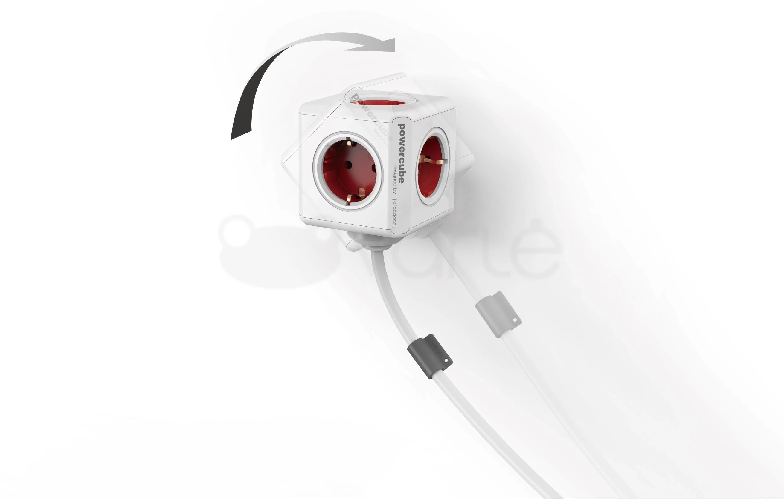 Allocacoc 2300/FREXPC PowerCube Rosso Prolunga 1.5 m + 4 connessioni a