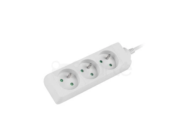 LANBERG PS0-03E-0300-W 3M Baltas 3X 230V Lanter EXTENSION PL. CABLE FROM FULL COPPER
