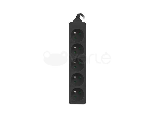 LANBERG PS0-05E-0150-BK 1.5M Juodas 5X 230V Lanter EXTENSION PL. CABLE FROM FULL COPPER
