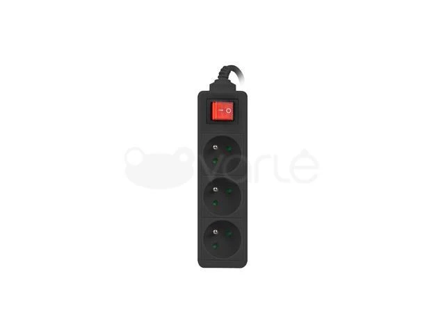 LANBERG PS1-03E-0150-BK 1.5M Juodas LANTERGE CURVE 3X 230V PL SU GRANDINĖS IŠJUNGIKLIU PILNAS VARIS