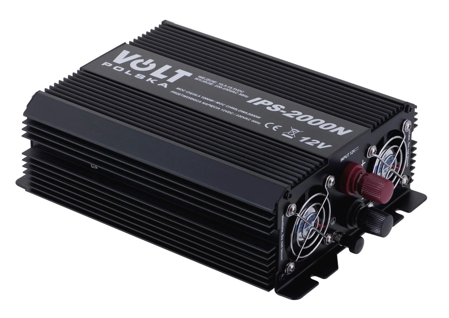 Volt Myk Auto Įtampos keitiklis 12/230V (1000/2000W)