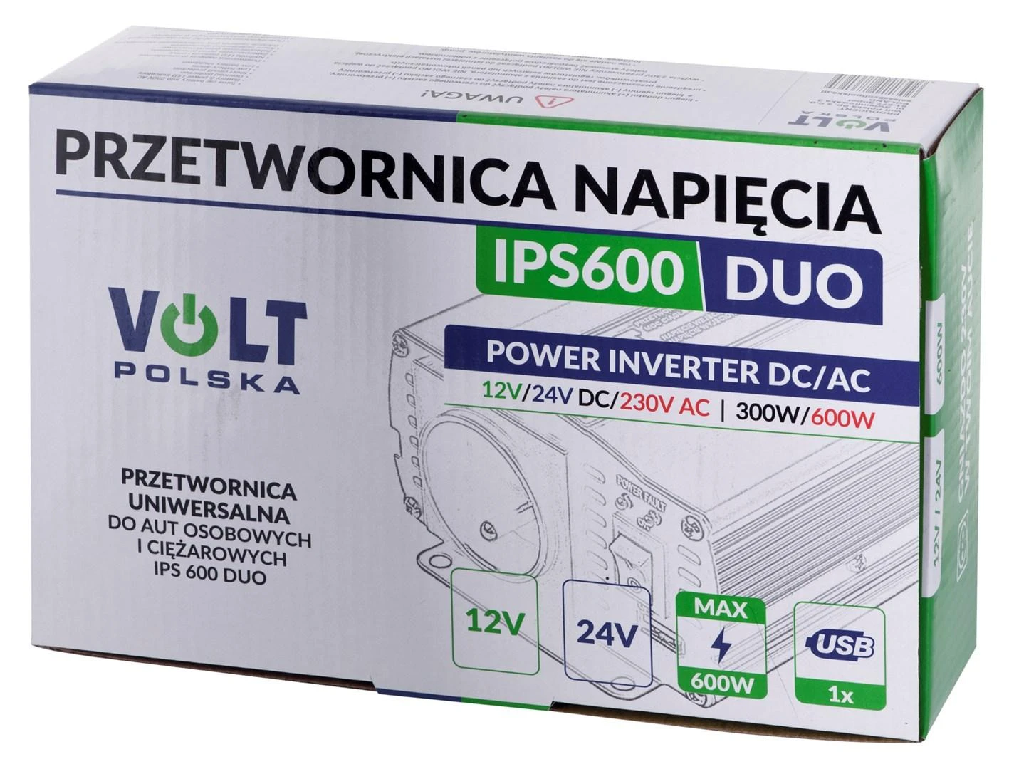 Inverteris Volt IPS-600 Duo 12/24/230VAC 300/600W