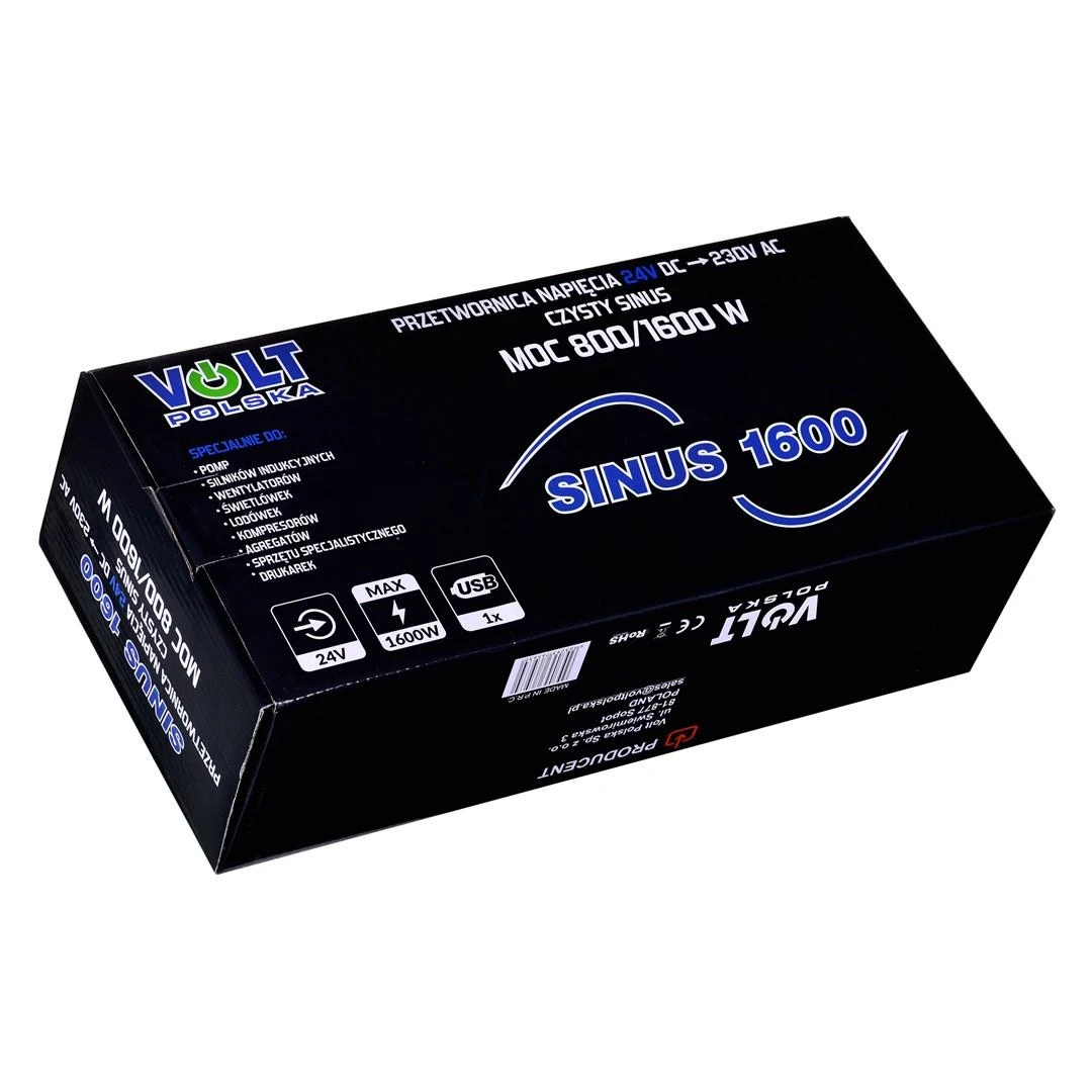 Volt Sinus keitiklis 1600 24V/230V (3SIP160024)